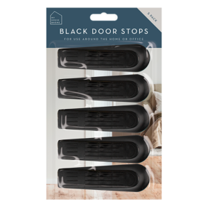 Black Door Stops 5 Pack