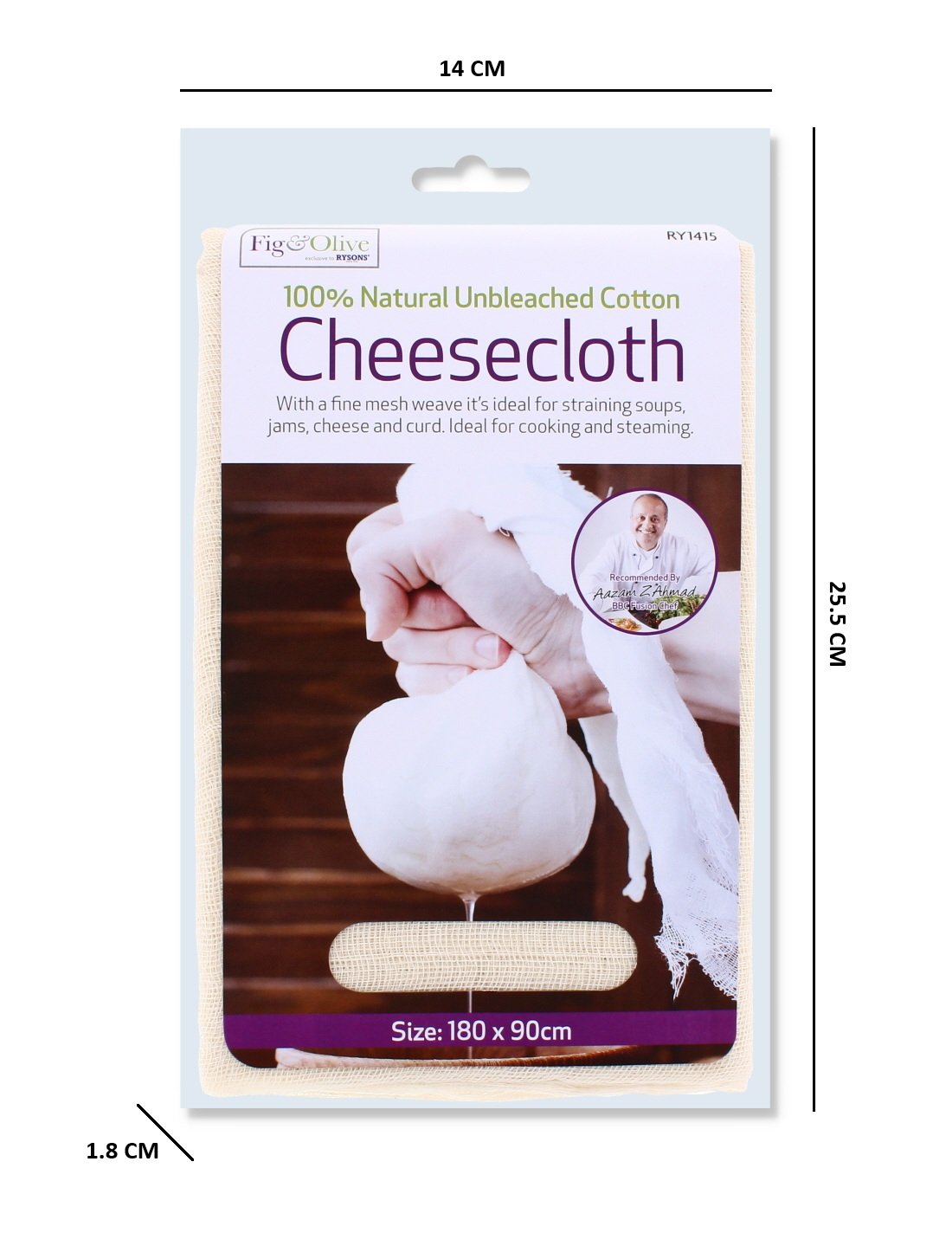 Cotton Cheese Cloth 100% Natural Unbleached - Image 2