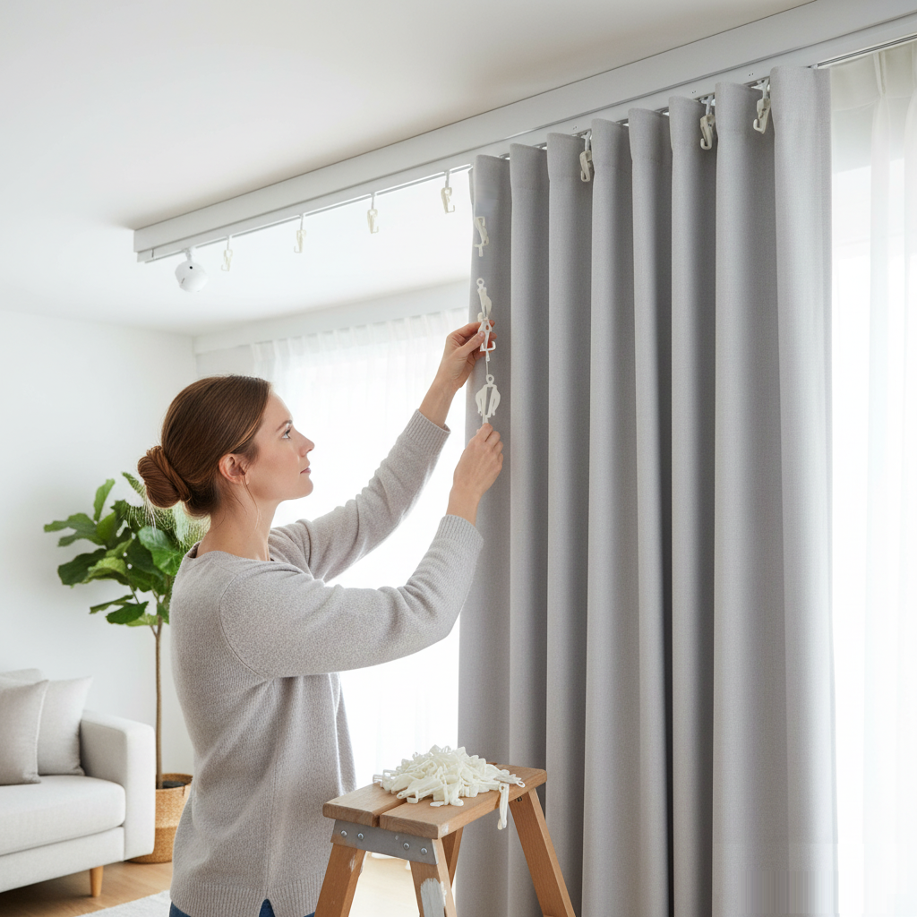 Curtain Track Glide Hooks 40 Pack - Image 3