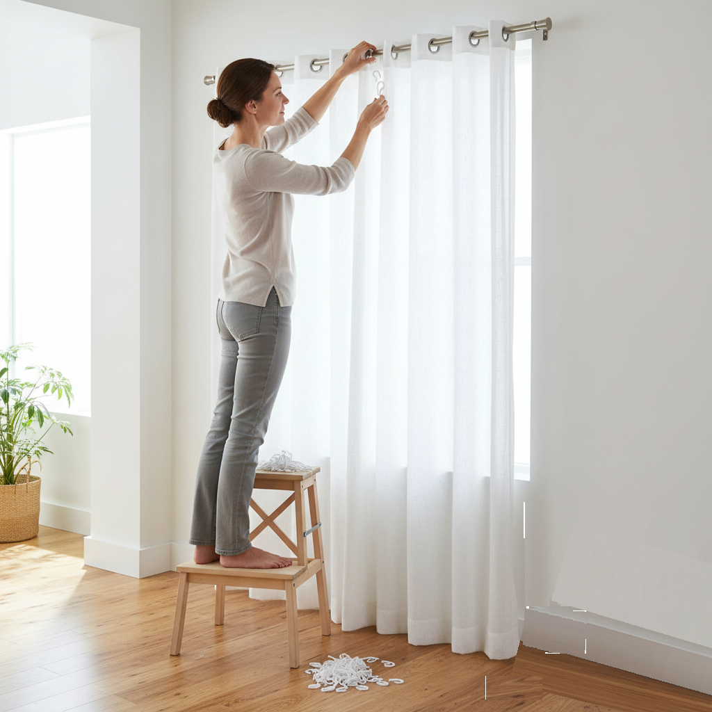Decorail Curtain Hooks 200 Pack - Image 3