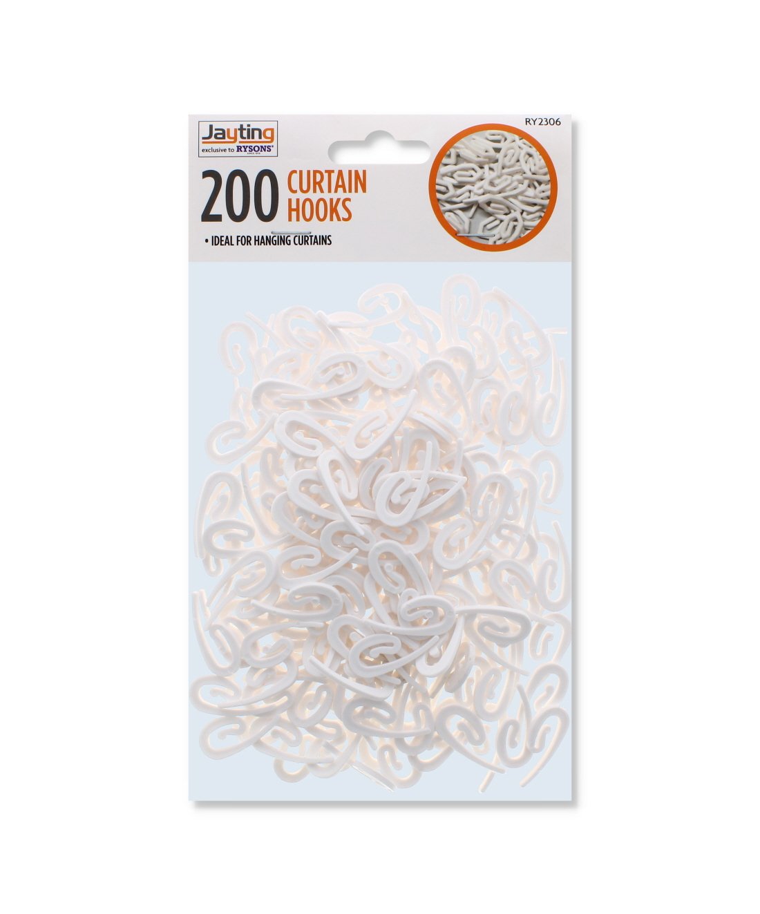 Decorail Curtain Hooks 200 Pack - Image 4