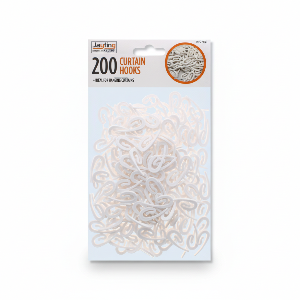 Decorail Curtain Hooks 200 Pack - Image 8