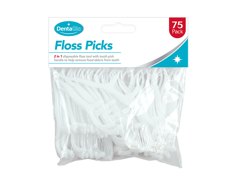 Dental Floss Toothpicks 75 Pack