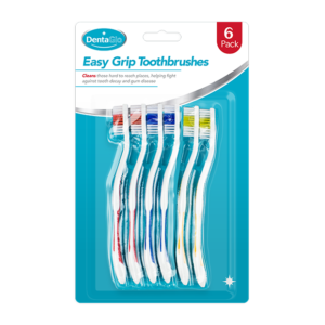 Easy Grip Toothbrushes 6 Pack