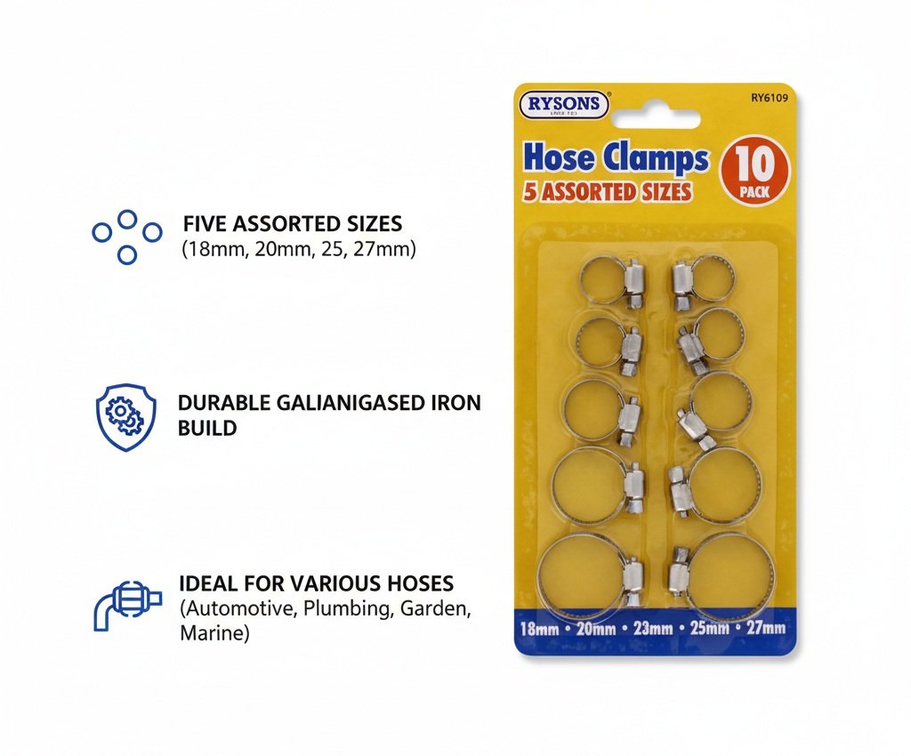 Hose Clamp Set 10pc - Image 2