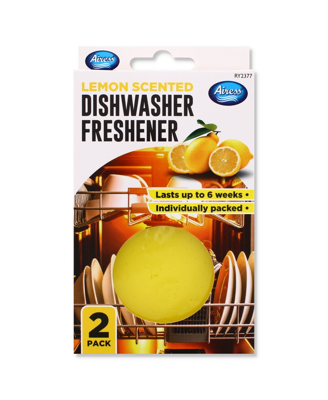 Lemon Dishwasher Freshener Hangers 2 Pack - Image 3