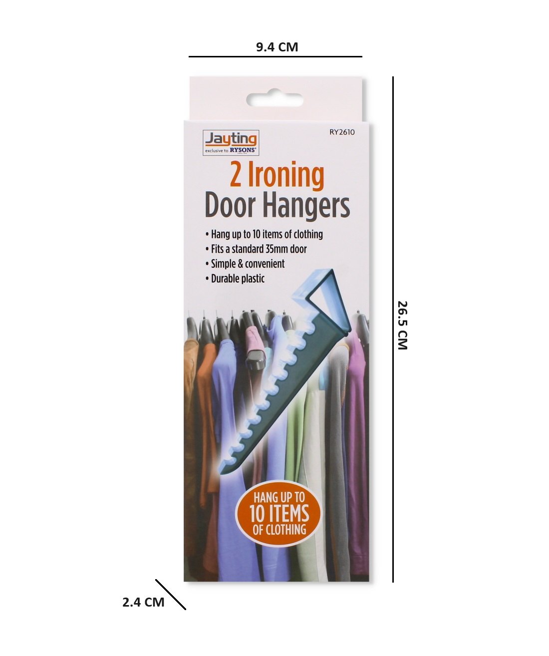 Over Door Ironing Hanger Hooks 2 Pack - Image 6