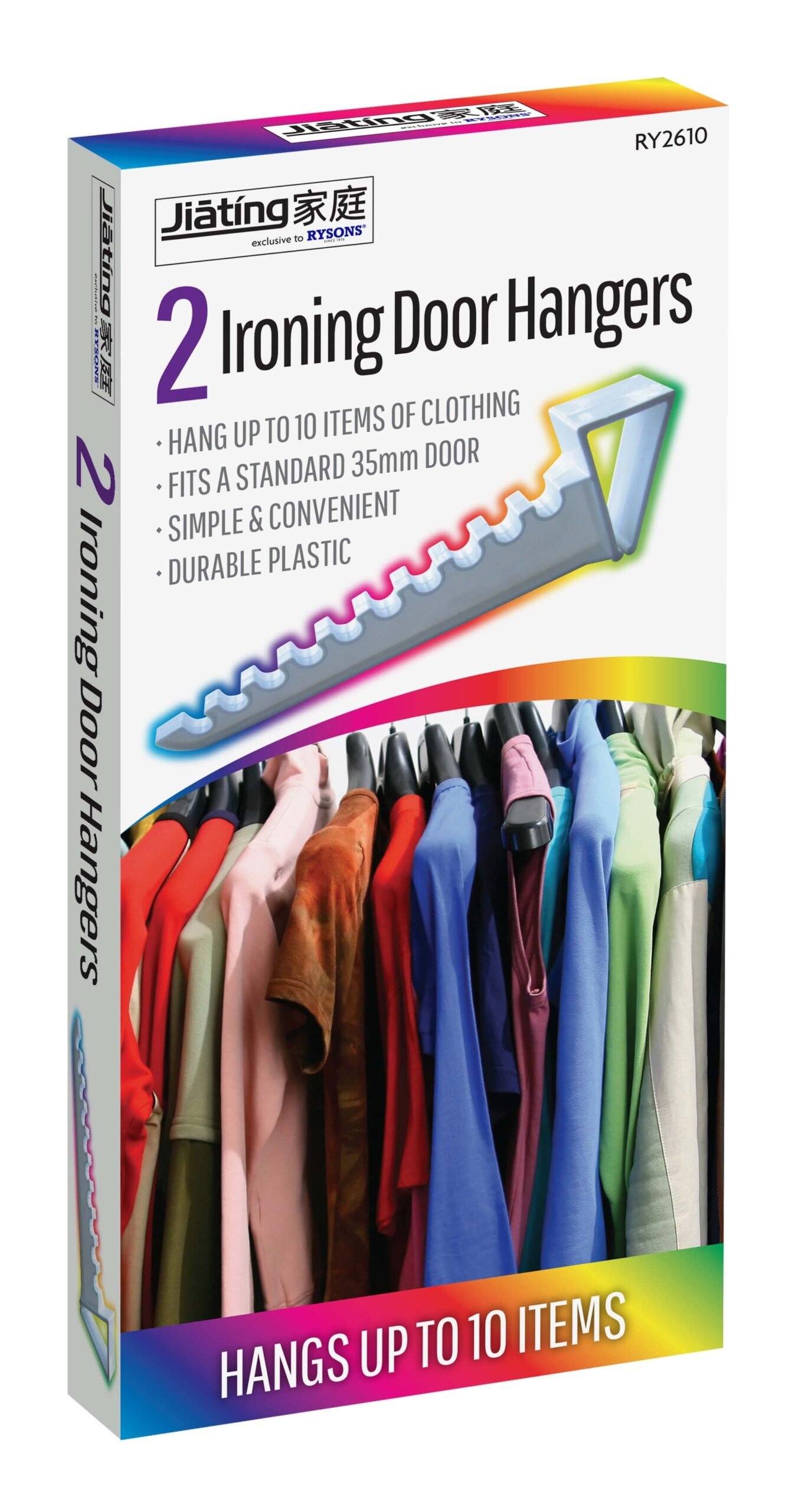 Over Door Ironing Hanger Hooks 2 Pack