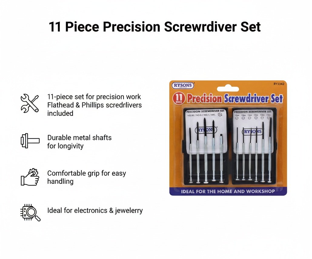 Precision Screwdriver Set 11 Piece - Image 2