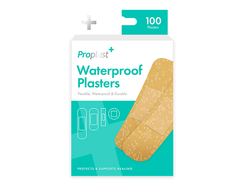 Waterproof Plasters 100 Pack