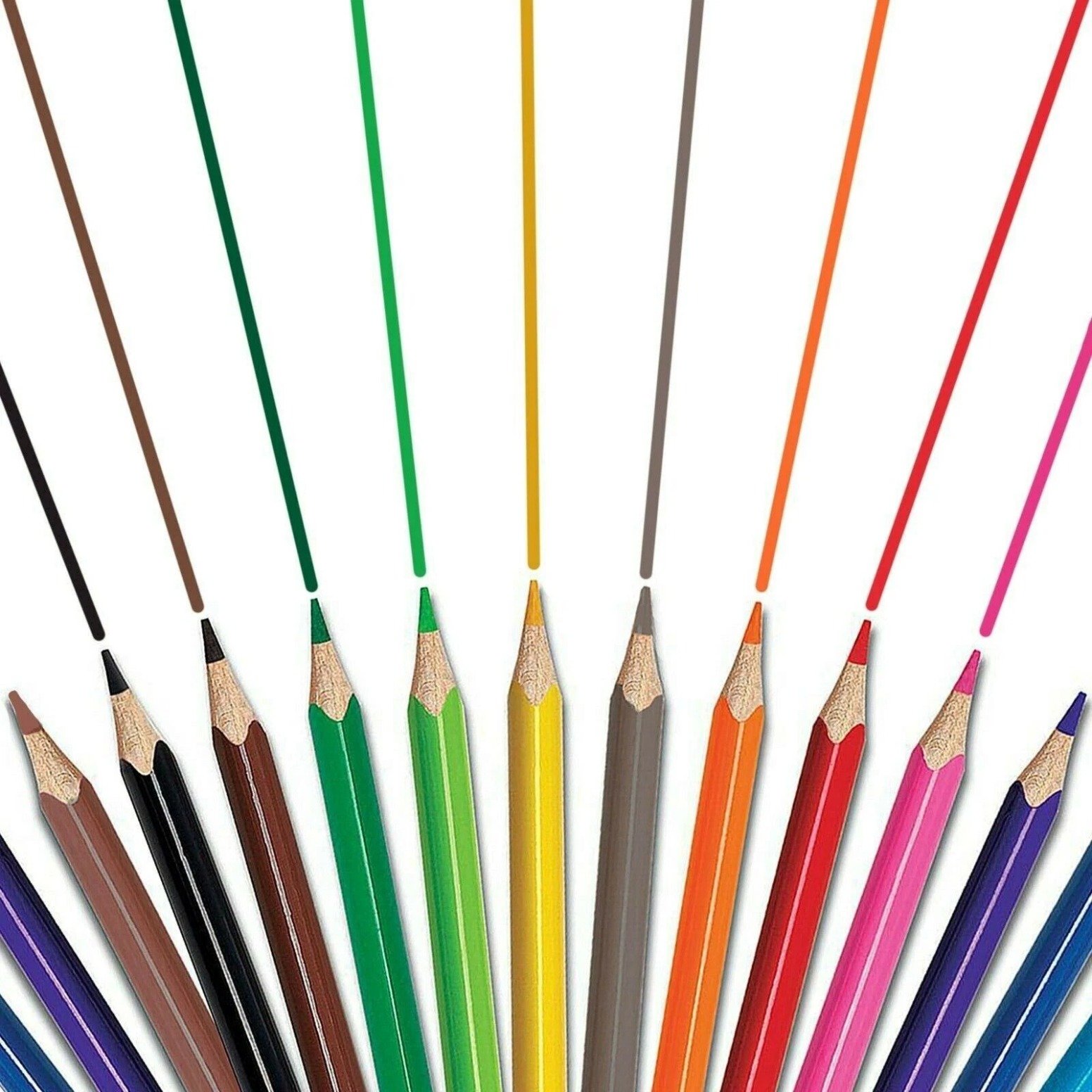 Colouring Pencils 18 Pack Kids Coloured Pencils for Art & Crafts - Image 2