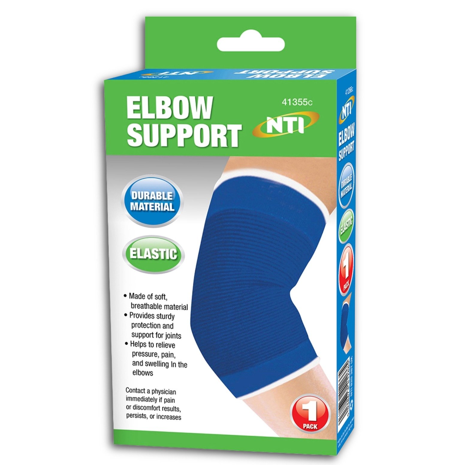 Elastic Knee Support Blue Breathable Compression Support Sleeve - Image 4