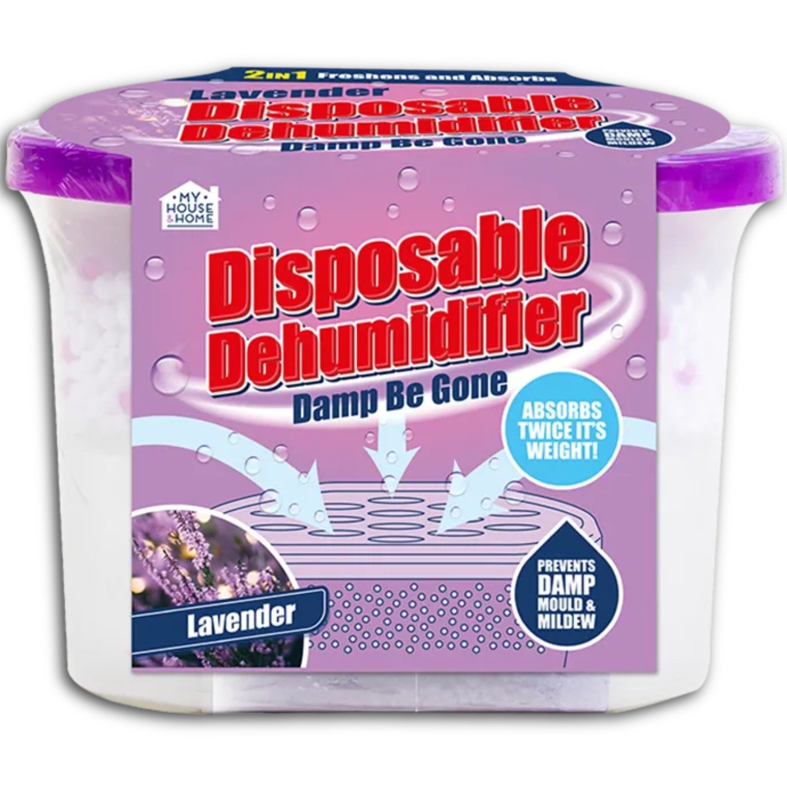 Fragranced Dehumidifier 500ml Moisture Absorber for Damp & Condensation - Image 2